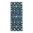 thumbnail image 2 of Unique Loom Moroccan Trellis Shag Collection Area Rug - Meknes (2' x 5' 1" Runner Navy Blue/Ivory), 2 of 6