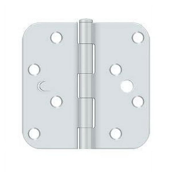 Deltana S44R5USPWBMS Rad Hinge - 4 x 4 x 0.63 in. - White