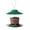 A001- Green, variant on Outdoor Hanging Snap - on Lid Automatic Bird Feeder, Green, with Hanger, Transparent Reservoir, Removable Tray, for Backyard, Garden, Patio, Balcony Bird Watching