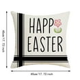 Happy Easter Throw Pillow Covers 18x18 Easter Bunny Egg Spring Home Decor for Couch