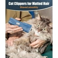 thumbnail image 2 of Pet Clipper for Cat Matted Hair, Pet Shaver for Cats Quiet Pet Hair Clippers Cordless Cat Clippers for Matted Hair Cat Clippers for Long Hair, 2 of 7