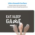 thumbnail image 5 of Large Mouse Pad, Brown Eat Sleep Game Slogans Non-Slip Waterproof Rubber Keyboard Office Desk Pads Mousepad, 29.5 x 15.8 inches 3mm Thick, 5 of 7