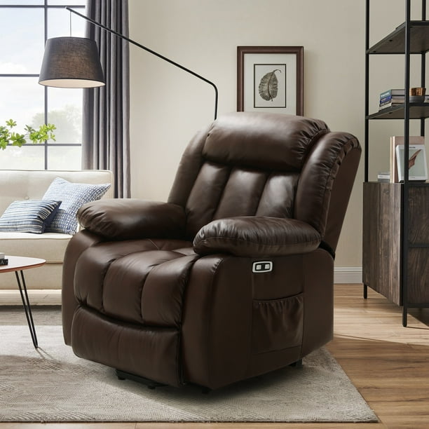 Dual Motor Lift Recliner Chair with Massage and Heat for Elderly