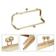 thumbnail image 4 of Uxcell Metal Purse Frames, 8.1" 4Pack Kiss Lock Clasp Frame for Coin Bags Sewing DIY, Gold, 4 of 6