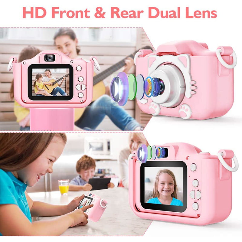 1080P Kids Selfie Camera Video Recorder Christmas Birthday Gifts for Boys Girls Age 3-9 13MP Kids HD Digital Video Camera with 2 inch Screen for Toddler Kids Camera 