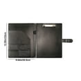 thumbnail image 4 of YIMWNYI A4 Leather Folder for Business, Office Contract File Organizer, Data Book & Signing Document Storage, Professional Document Holder with Magnetic Closure, Travel-Friendly Briefcase Accessory, 4 of 8