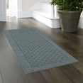 thumbnail image 2 of Mainstays Dylan Solid Diamond Olefin Navy Blue Indoor Runner Rug, 1'9"x5', 2 of 9