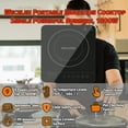 thumbnail image 2 of Weceleh Single Electric Cooktop 1800W, Portable Induction Cooktop, Hot Plate, 1 Burner Countertop Burner Cooker, 9 Power Levels, Timer, Auto-Shut-Off, Touch Panel, LED Display, Child Safety Lock, 2 of 6