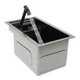 thumbnail image 6 of Single Bowl Kitchen Bar Sink Hidden Drop-In Kitchen Sink with Folding Faucet 16.9*9.8*8.7in for Homes, Restaurants, Dessert Shops, 6 of 21
