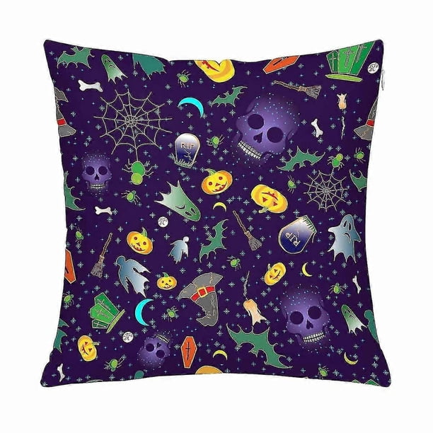 Fundas de almohada de Feliz Halloween, fundas de almohada decorativas de 45x45 cm