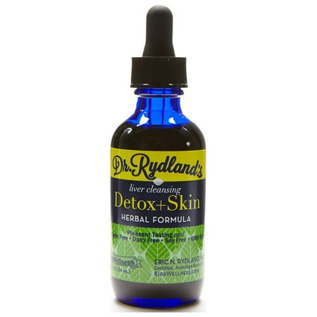 Dr. Rydland's Liquid Herbal Formulas - Liver Cleansing Detox & Skin (2oz Glass Bottle with Dropper)