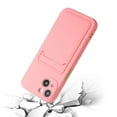 thumbnail image 3 of Allytech Case Compatible with iPhone 13, [Card Holder] [Soft TPU] [Ultra Slim & Lightweight] Shockproof Anti-Fingerprint Case for iPhone 13 - Pink, 3 of 7