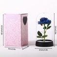 thumbnail image 3 of Rosa roja artificial, regalo creativo para el día de San Valentín, día de la madre, rosa en funda de cristal, rosa iluminada para bodas, rosa LED Galaxy, 3 of 5