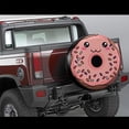 thumbnail image 3 of Foruidea American Flag Donut Spare Tire Cover Waterproof Dust-Proof UV Sun Wheel Tire Cover Fit for Car Trailer RV SUV and Ma, 3 of 5