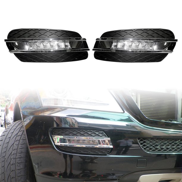 ZS 2Pcs Car LED Daytime Running Lights DRL Lamp For Mercedes Benz W164 MClass ML320 ML350 ML500