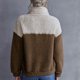 thumbnail image 4 of ICHUANYI Liquidación Mujer Color Cordero Fleece Solapa Botón a presión Casual Bolsillo corto Manga larga Sin sombrero Abrigo / Chaqueta ICHUANYI WER202308173609, 4 of 7
