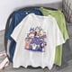 thumbnail image 3 of Japanese anime cat print casual streetwear short sleeves women t shirtpangjing, 3 of 4