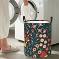 thumbnail image 5 of Fuzoiu Berries and Flowers Print Circular Hamper,Laundry Basket with Handle,Collapsible Laundry,Dirty Clothes Storage Basket,for Bedroom Bathroom Dorm Living Room-Small, 5 of 6
