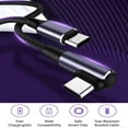 thumbnail image 5 of USB C to USB C Cable 100W  6.6ft C to C Cable Fast Charging Type C Charger Fast Charging Right Angle Sideways Phone Charger for iPhone 17 Pro Max Accessories M5 MacBook Air Samsung S25 iPad, 5 of 9