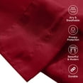 thumbnail image 3 of Solid Sheer Window Drapes, (Set of 2) Multipurpose Sheer Curtains, 40 X 84, Burgundy, 3 of 5