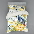 thumbnail image 2 of Ambesonne Colorful Bedding Set 3 Pcs, Tropic Exotic Parrots, Twin XL, Multicolor, 2 of 3
