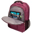 thumbnail image 6 of Germini Series Multi-Compartment Nylon Backpack With Padded Straps, Zippered Pockets And Colorful Neoprene Smart Sleeve for 15 Inch Laptops / Tablets Bundle(Purple)(Navy Blue), 6 of 6