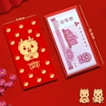 thumbnail image 2 of 6Pcs/lot Portable 2024 Gilding Full of Blessings New Year Hong Bao CNY Red Envelope Dragon Year Red Packet 17, 2 of 8