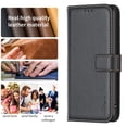 thumbnail image 6 of Premium High Quality Wallet Case For Samsung S21 Ultra, Strong Magnetic Clasp Case with [RFID Blocking] Card Holder Kickstand Magnetic,Leather Flip Case for Samsung Galaxy S21 Ultra, Black, 6 of 8