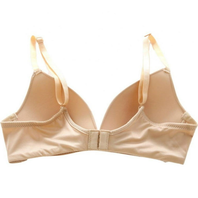 Women Floral Lace Bralette Wireless Full Coverage Push Up Support Bras Sexy  Elastic Straps Comfort Flex Fit Bra Beige at  Women's Clothing store