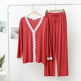 thumbnail image 4 of Kadahis Women's Pajama Pajama Shirt & Pant Set Women's Plus and Regular Sizes, 4 of 7