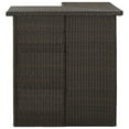thumbnail image 6 of vidaXL Corner Bar Table Poly Rattan Dining Room Counter Table Multi Colors, 6 of 23