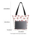 thumbnail image 4 of Ratiio Lips Kiss Print Shoulder Bag for Women, Polyester Crossbody Purse Lightweight Handbag for Daily Travel and Casual Use, 4 of 6