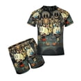 thumbnail image 1 of The Cuphead Show Boys 2-Piece Swimsuit Set, Short Sleeve Rash Guard & Swim Trunks, 1 of 7