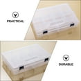 thumbnail image 5 of WEUVEB Small Parts Organizer Box with Compartments White 2Pcs, 5 of 8