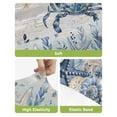 thumbnail image 4 of Blue Crab Coastal Bar Stool Covers Set of 4, Beach Starfish Nautical Coral Vintage Stretch Washable Bar Chair Covers with Backs, Removable Pub Counter Height Chair Cover for Kitchen Dining Room Cafe, 4 of 7