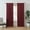 Burgundy, variant on Brookyln Loom Solid 100% Cotton Percale Weave Rod Pocket Olive Green 2-Piece 50x96 Window Curtain Pair, Solid Casual themed, Adult Bedding, OEKO-TEX Certified