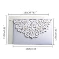 thumbnail image 2 of Tarjeta de invitación de boda cortada con láser, corona elegante, tarjeta de felicitación personalizada con tarjetas RSVP, suministros de decoración de recuerdo de fiesta de boda, 5 piezas, 2 of 3