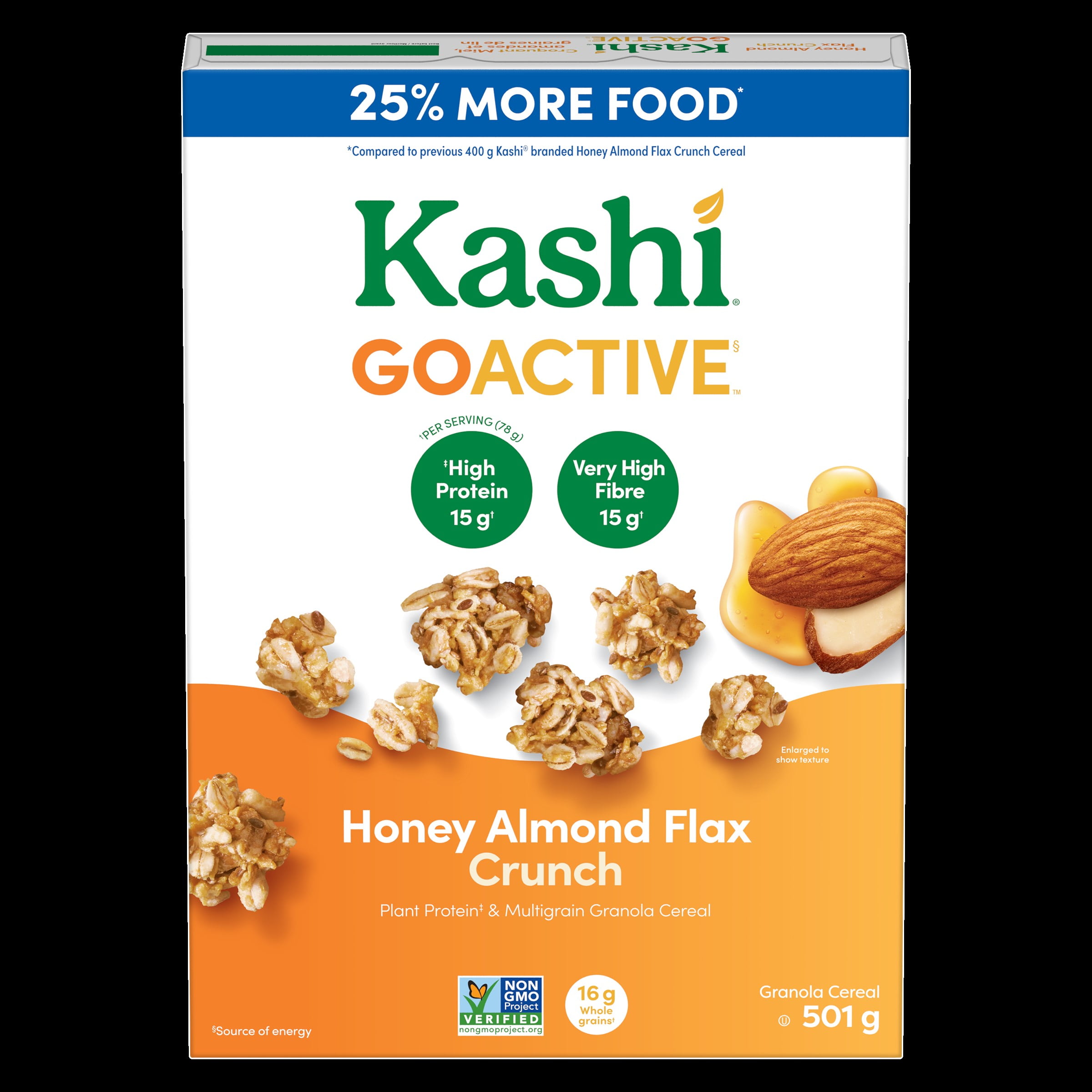 Kashi® GoActive™ Honey Almond Flax Crunch Granola Cereal, 501 g