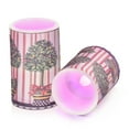 thumbnail image 7 of Yayeee Flameless Candles with Remote Flickering Battery Operated Multi Color Changing, Stripes Trees, 7 of 7