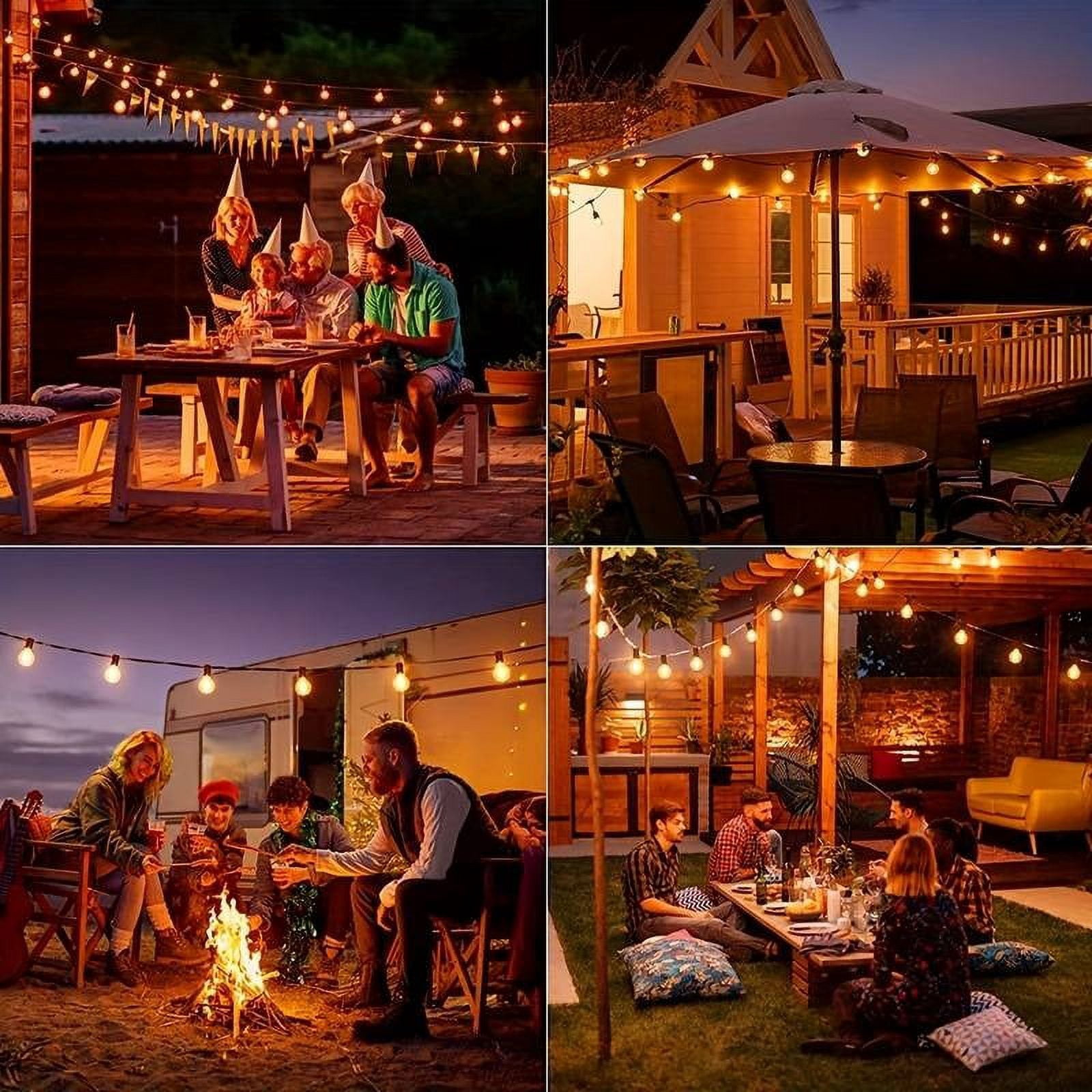 JESLED Indoor/Outdoor Waterproof LED Edison Bulbs String Lights
