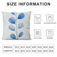 thumbnail image 5 of BANET Blue Yellow Outdoor Pillow Covers, Watercolor Flower Leaves Decorative Throw Pillows,Plant Floral Leaf Spring Summer Seasonal Decor Pillowcase Cushion Cover for Couch Sofa White, 5 of 5