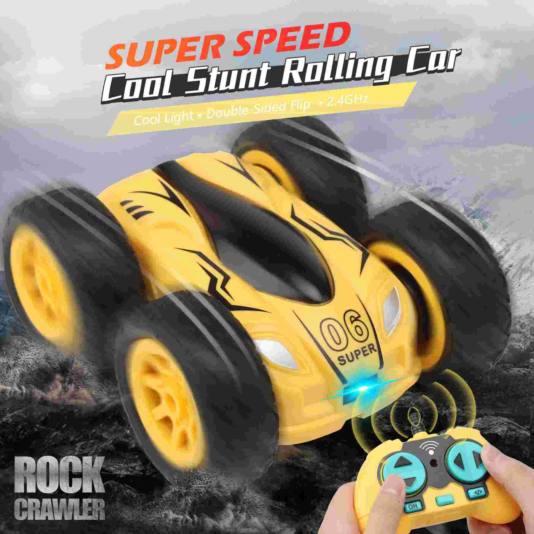 Capkytoy Mini Stunt RC Cars Toy, 4WD 2.4Ghz Remote Control Car Double