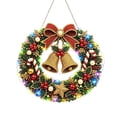 thumbnail image 2 of Christmas DIY Pearl Art Kit with LED String Lights, 9.84-Inch Acrylic Hanging Ornament Craft Set with Pearl Beads, Gems, Applicator Tools and Chain for Holiday Decorating, 2 of 4
