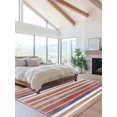 thumbnail image 2 of Northern Europe Area Rug for Bedroom 4x6 Ft Red Vintage Stripes Super Soft fuzzy Throw Rug Non-Slip Fluffy Plush Indoor Floor Carpet for Living Room Nursery Home Decor, 2 of 8