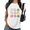 White-3, variant on St Patricks Day Black Checkered Lucky Symbols Clover Unicorn Graphic Effortless Everyday Tee Shirts Tops Short Sleeve Black S-5XL