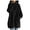 Black, variant on LEAVINGSUO Winter Coats for Women Womens Tops Plus Women's Solid Color Hoodie Zipper Long Sleeve Sweatshirts Long Coat Tops with Pockets