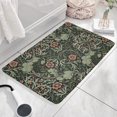 thumbnail image 3 of Green Pioneer Flower Pattern Flannel Non Slip Door Rugs,Washable Door Mats Indoor,Decorative Door Mats,Dirt-Resistant and Absorbent Doormat for Entrance,Bedroom,Kitchen,Bathroom,31.5x17in(80x43cm), 3 of 4