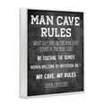 thumbnail image 4 of Stupell Industries My Man Cave Rules Typography Painting White Framed Art Print Wall Art, 11 x 14, 4 of 10