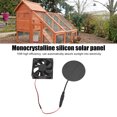 thumbnail image 3 of Solar Vent Fan, Solar Powered Exhaust Fan 10W Energy Saving  For Computer Case, 3 of 8