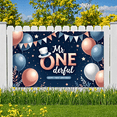 thumbnail image 5 of Decorative Design Happy First Birthday Banner Colorful Balloon Mr. Onederful Party Decoration for Birthday Party Baby Celebration, 5 of 7